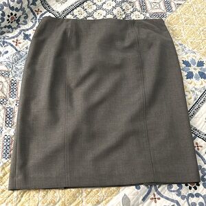Kasper Petite 14P Gray Pencil Skirt Women